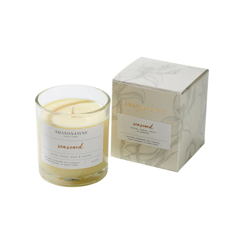 Amanda Jayne Glass Candle Collection | Seasoned