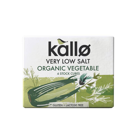 Kallo Organic Low-Salt Vegetable Stock | 6 cubes
