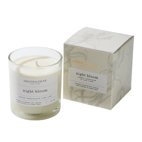 Amanda Jayne Glass Candle Collection | Night Bloom