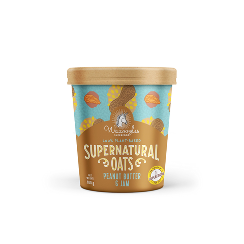 Wazoogles Peanut Butter & Jam Oat Pot | 100g