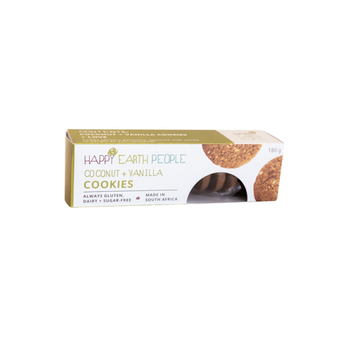 Happy Earth Coconut & Vanilla Cookies | 180g