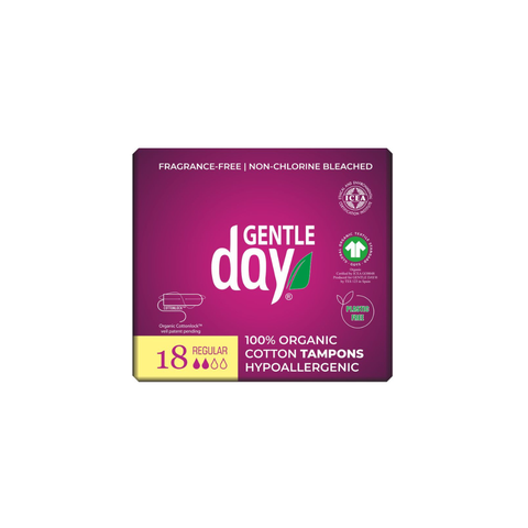 Gentle Day Organic Cotton Tampons Regular 18's