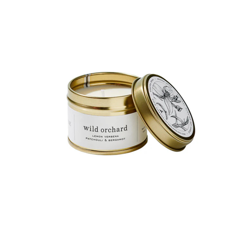 Amanda Jayne Gold Tin Candle l Wild Orchard