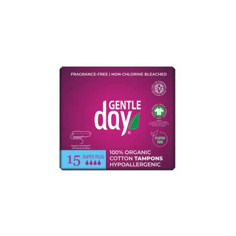 Gentle Day Organic Cotton Tampons Super Plus 15's