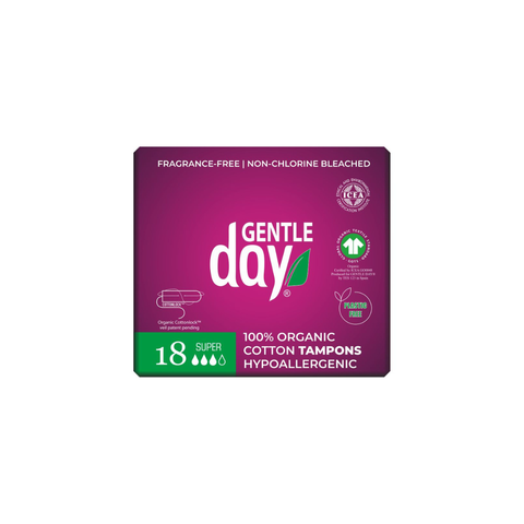 Gentle Day Organic Cotton Tampons Super 18's