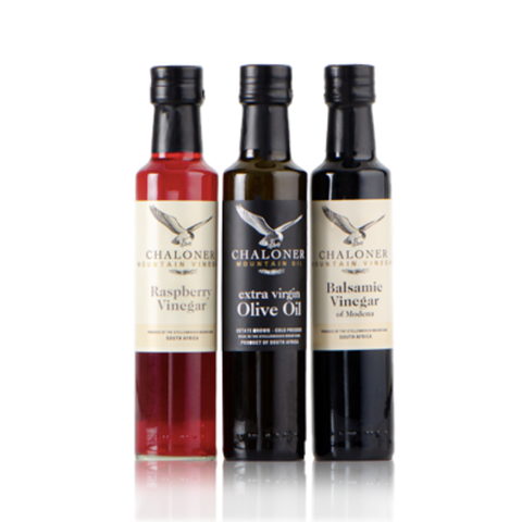 Chaloner Gift Pack: Raspberry Vinegar/ EVOO/Balsamic | 250ml each