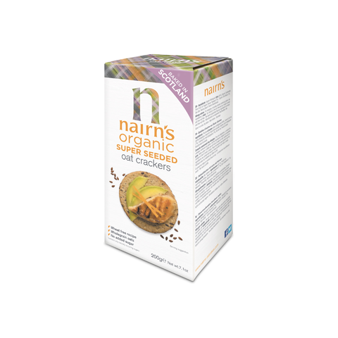 Nairns Organic Oat Crackers Super Seeded | 200g