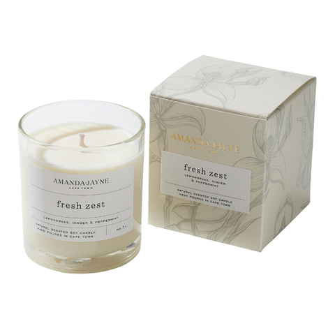 Amanda Jayne  Glass Candle Collection | Fresh Zest